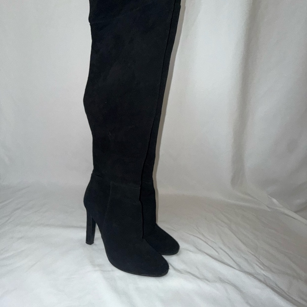 Joie Black Suede Over-the-Knee Boots - Picture 5 of 8
